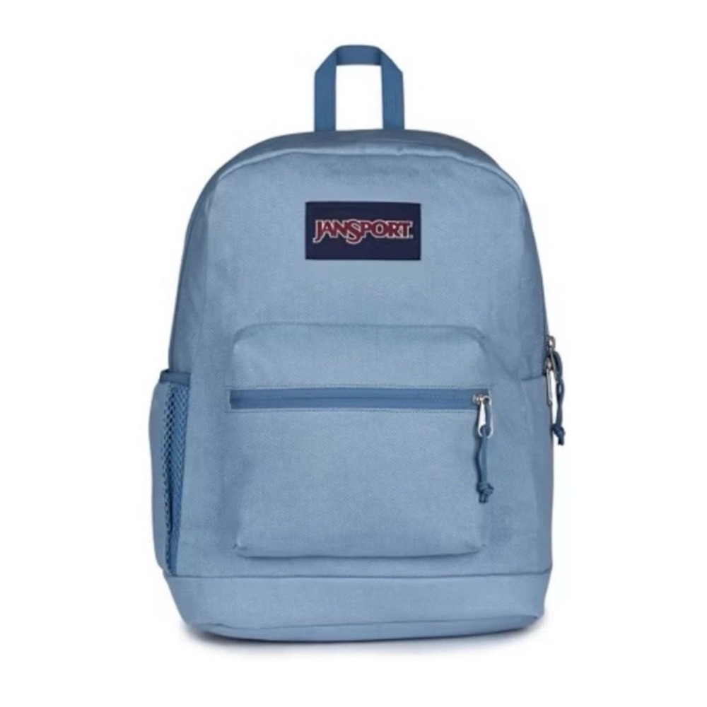 JanSport Cross Town Plus Remix 17" Backpack- Light Denim- Laptop/bottle Sleeve
